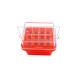 Bloque refrigerador para tubos de centrífuga 12 posiciones 15 ml cooler de policarbonato