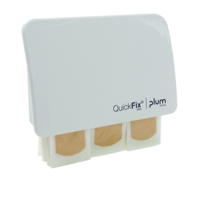 Dispensador de apósitos QuickFix UNO con 45 apósitos elásticos montaje en pared