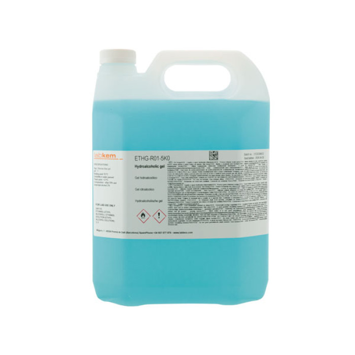 Gel hidroalcohólico antiséptico 70% alcohol sin perfume desinfección de manos
