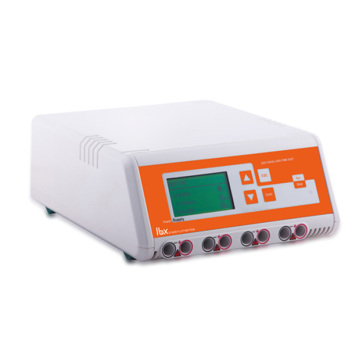 Fuente de alimentación para electroforesis con pantalla LCD y protecciones automáticas