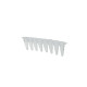 Tiras de 8 microtubos para qPCR pared fina polipropileno USP VI con tapones ópticos planos