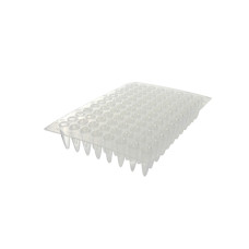 Placa 96 pocillos para PCR y qPCR polipropileno USP VI libre de DNasa RNasa e inhibidores