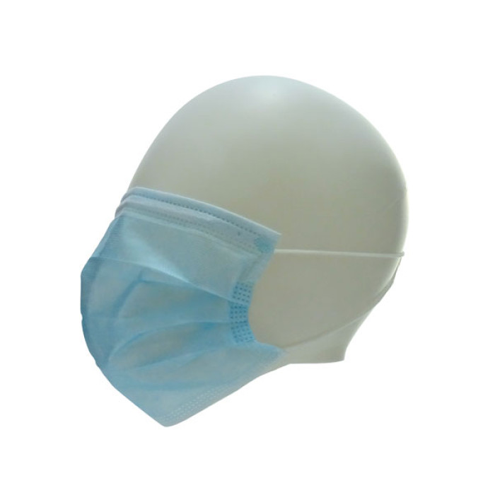 Máscara higiénica desechable 3 capas no tejida con clip nasal ajustable