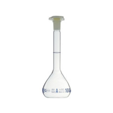 Matraz aforado clase A con certificado individual y código QR borosilicato GLASSCO