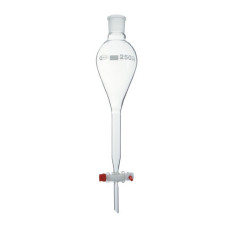 Embudo de decantación borosilicato 3.3 llave PTFE tapón plástico tipo Gilson