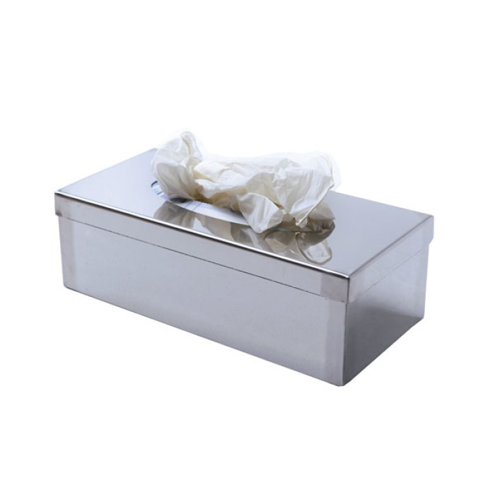 Dispensador de guantes con tapa acero inoxidable 18/8