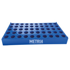 Rack para viales de cromatografía de polipropileno 50 posiciones — 2 ml y 4 ml