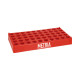 Rack para viales de cromatografía de polipropileno 50 posiciones — 2 ml y 4 ml