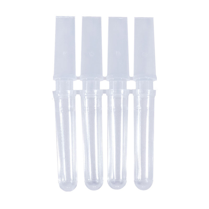 Tiras de 4 microtubos para qPCR polipropileno USP VI