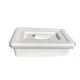 Caja de instrumentos con tapa ajustable apilable polipropileno