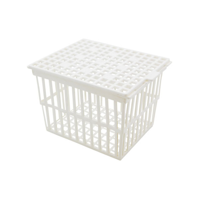 Cesta para tubos con tapa abatible polipropileno autoclavable 121 °C