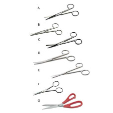Tijeras de laboratorio acero inoxidable 410 autoclavables Premium Line