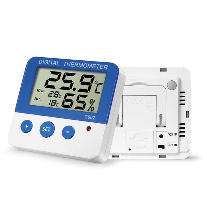 TERMO-HIGRÓMETRO DIGITAL PARA FRIGORÍFICOS/CONGELADORES C602