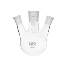 Matraz esférico con 4 bocas inclinadas esmeriladas borosilicato 3.3