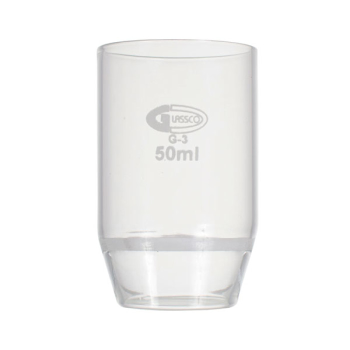 Crisol con placa filtrante borosilicato 3.3 — Porosidades 0 a 5