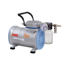 Bomba de vacío de membrana con recubrimiento PTFE y válvulas FKM sin aceite LBX C