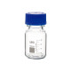 Frasco graduado borosilicato 3.3 rosca GL 45 ISO 4796 con tapón PP autoclavable