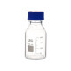 Frasco graduado borosilicato 3.3 rosca GL 45 ISO 4796 con tapón PP autoclavable