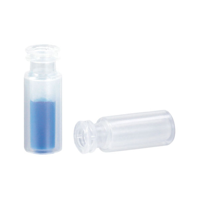 Vial para cromatografía PP 12x32 mm con inserto integrado — rosca 9-425 y snap-top