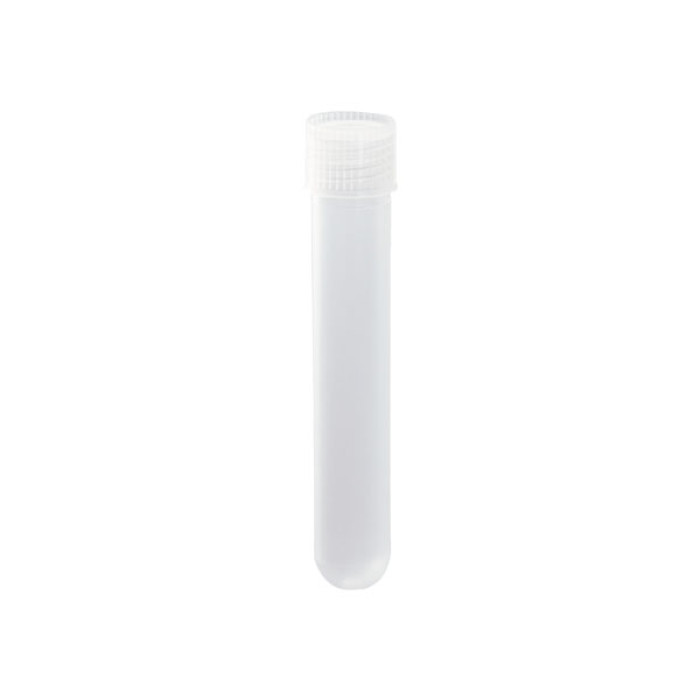 Tubo de ensayo con tapón de rosca PP fondo cilíndrico Ø 16 x 100 mm 10 ml