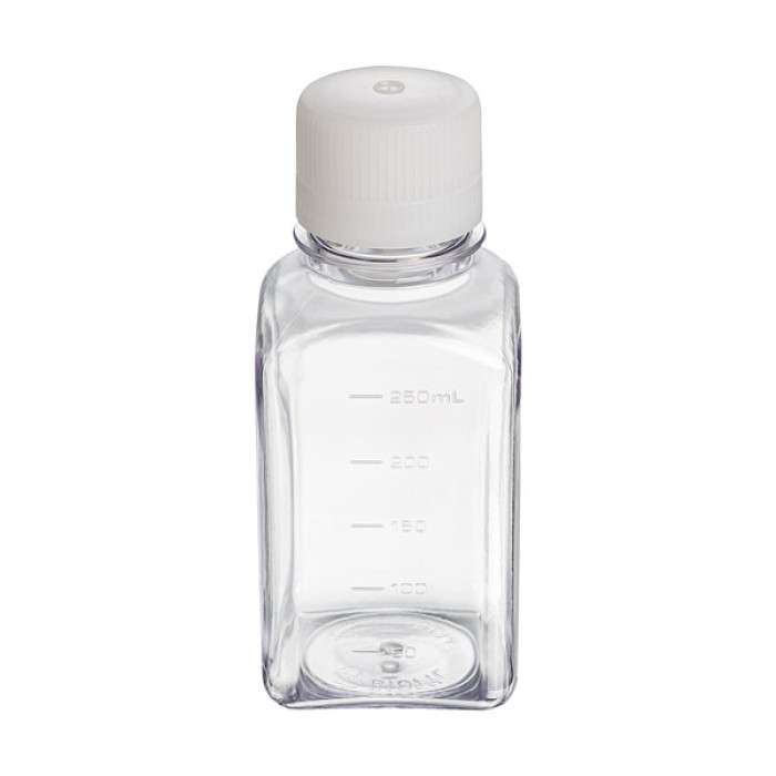 Botellas para medios de cultivo PETG estériles libres de DNasa/RNasa/pirógenos