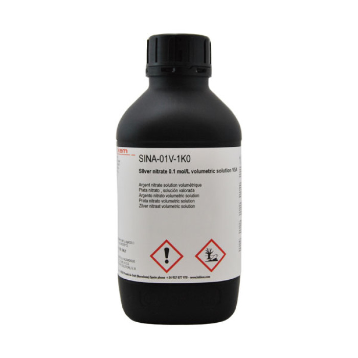 Plata nitrato solución valorada 0,1 M (0,1 N) VSA