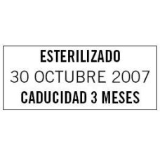 Fechador para bolsas de esterilización inicio y caducidad