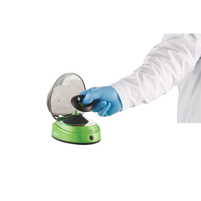 Centrífuga mini Sprout para microtubos 0,2 – 2 ml con 3 cabezales intercambiables