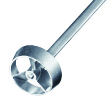 Varilla agitadora turbo hélice 66 mm Ø acero inoxidable AISI-304