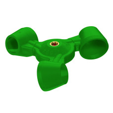Varilla agitadora Visco-Jet rotor POM 80 mm Ø | Vástago acero AISI-316Cb 10 mm Ø x 500 mm