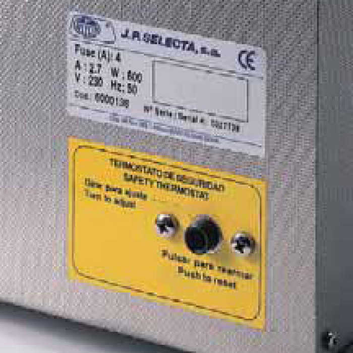 Baño analógico para agua y aceite Precisterm hasta 110 °C o 200 °C acero inox AISI 310/304