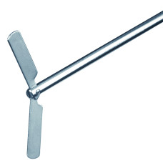 Varilla agitadora doble pala basculante 90 mm acero inoxidable AISI-304