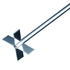 Varilla agitadora doble pala en cruz 50 mm Ø x 400 mm para agitadores de varilla
