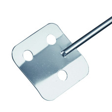 Varilla agitadora de pala con tres orificios 70 mm Ø x 450 mm