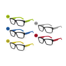 Gafas de seguridad pregraduadas WORK con lentes PC +1.00 a +3.00 dioptrías EN 166