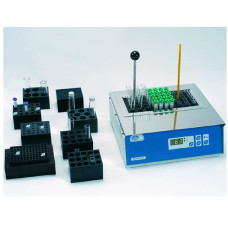 Termostato de bloque metálico Multiplaces para tres bloques de tubos 30–200 °C