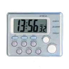 Reloj avisador digital de laboratorio con cronómetro cuenta atrás y cuenta adelante