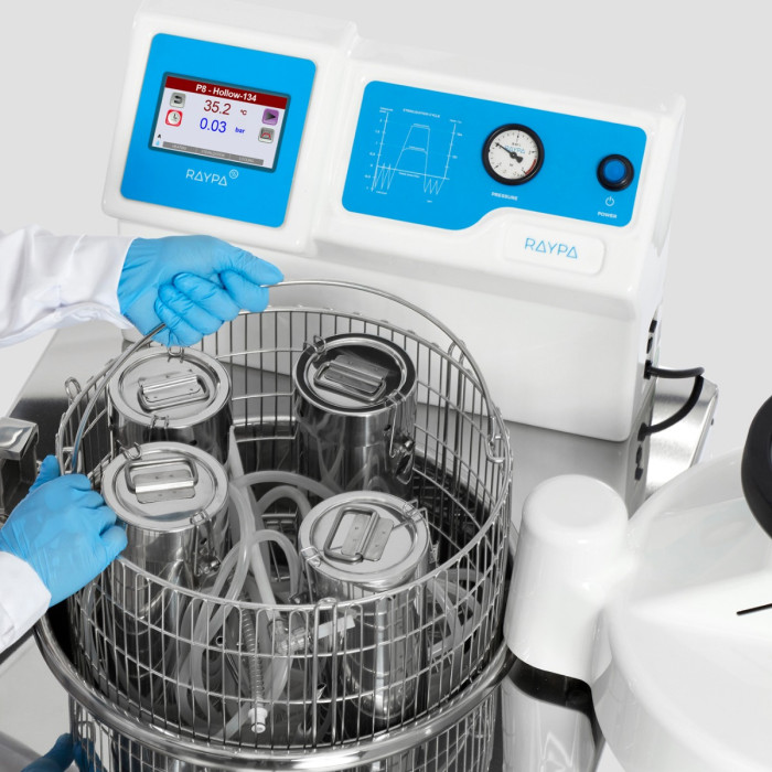 Autoclave vertical pre-vacío fraccionado 110 L con generador de vapor integrado