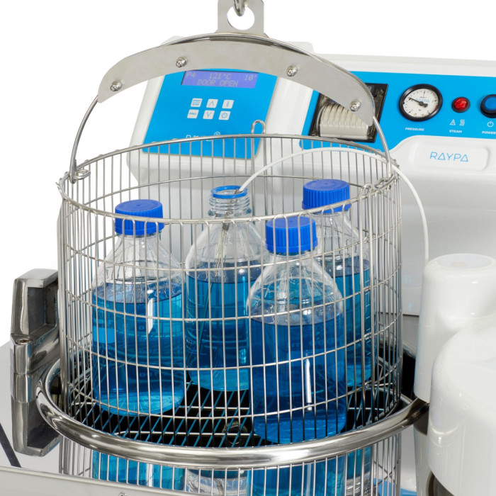Autoclave vertical semiautomático 150 L para sólidos y líquidos sin secado