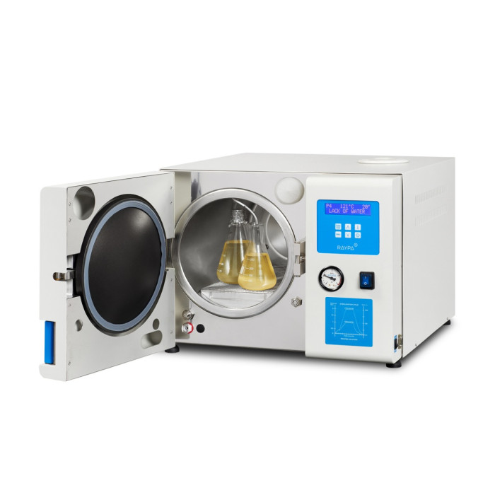 Autoclave de sobremesa 50 L con secado borosilicato AISI-316L semiautomatic