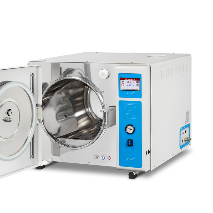 Autoclave de sobremesa clase B 75 L con pre-vacío fraccionado y secado