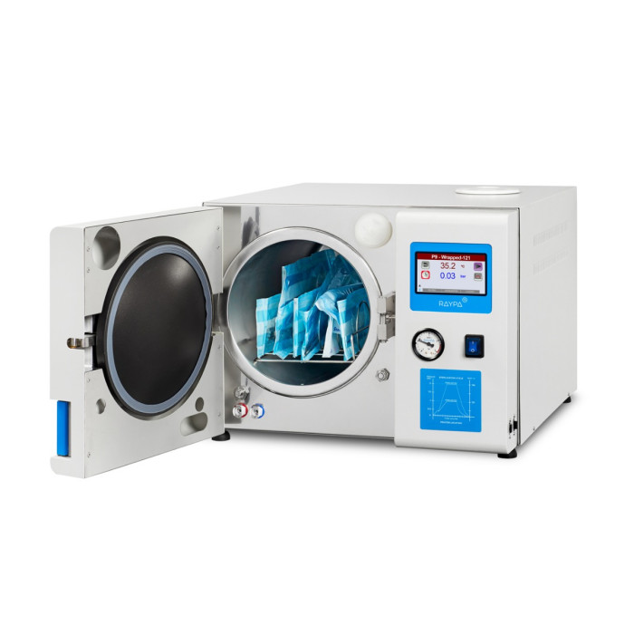 Autoclave de sobremesa clase B 75 L con pre-vacío fraccionado y secado