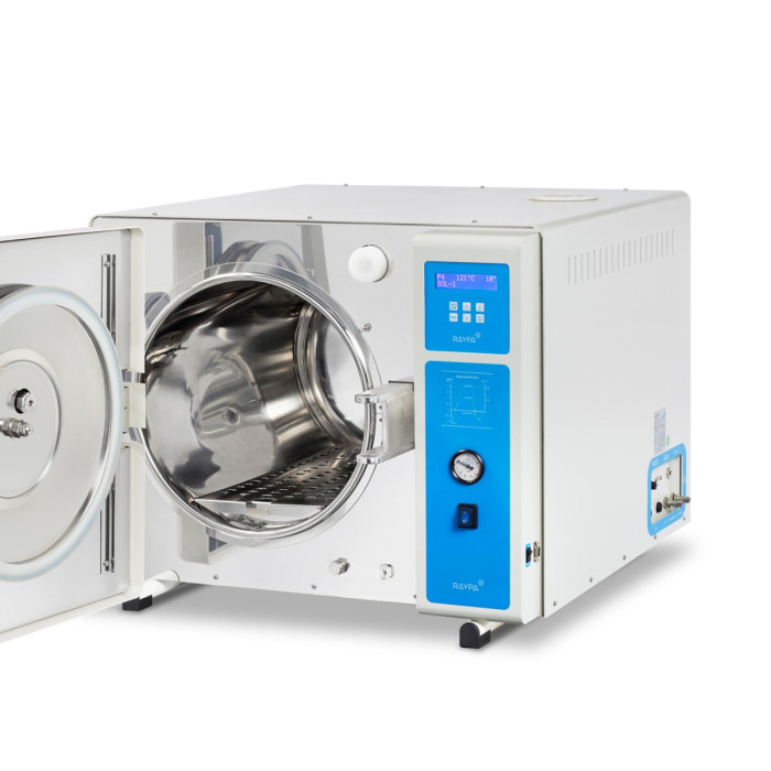 Autoclave de sobremesa 75 L con secado automático borosilicato AISI-316L