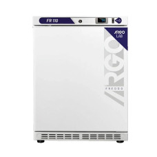 Refrigerador FR110, ventilado, volumen exterior 600x805x560 mm, 110 litros. Rango +2 a +8ºC. Resolución 0.1ºC. Puerta ciega.