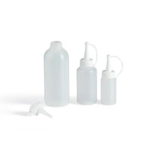 Botellas cilíndricas, tapón con cánula