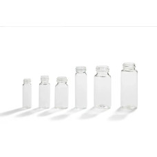 Viales de vidrio borosilicato a rosca y tapones