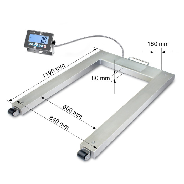 Balanza para palés Kern UXC 1.5T-4M 1500kg