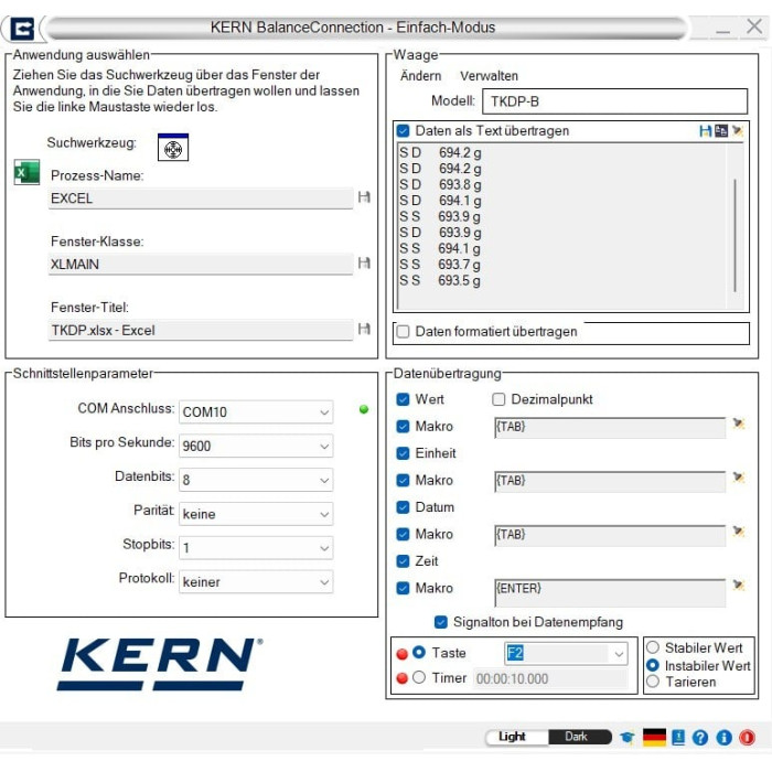 BalanceConnection Standard KERN SCD-4.0-DLS05