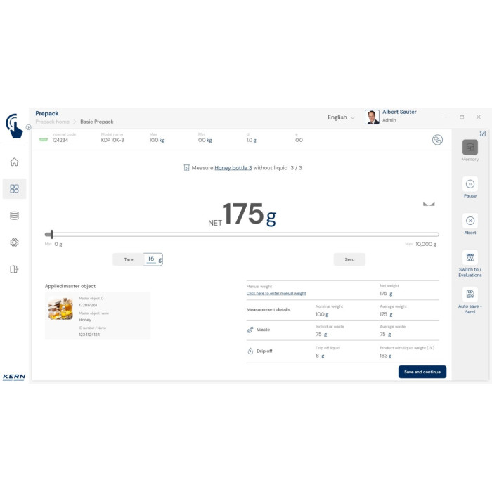 KERN EasyTouch SET-17 PrePack