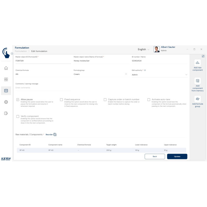 KERN EasyTouch SET-21 Formulation